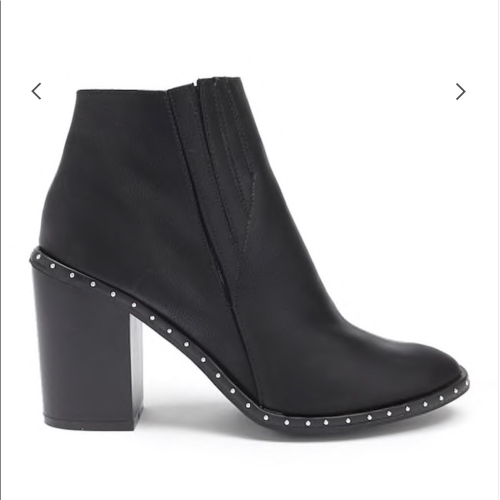 Yoki Studded Faux Leather Booties
